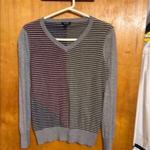 Worth NY Striped Colorblock Sweater sz S